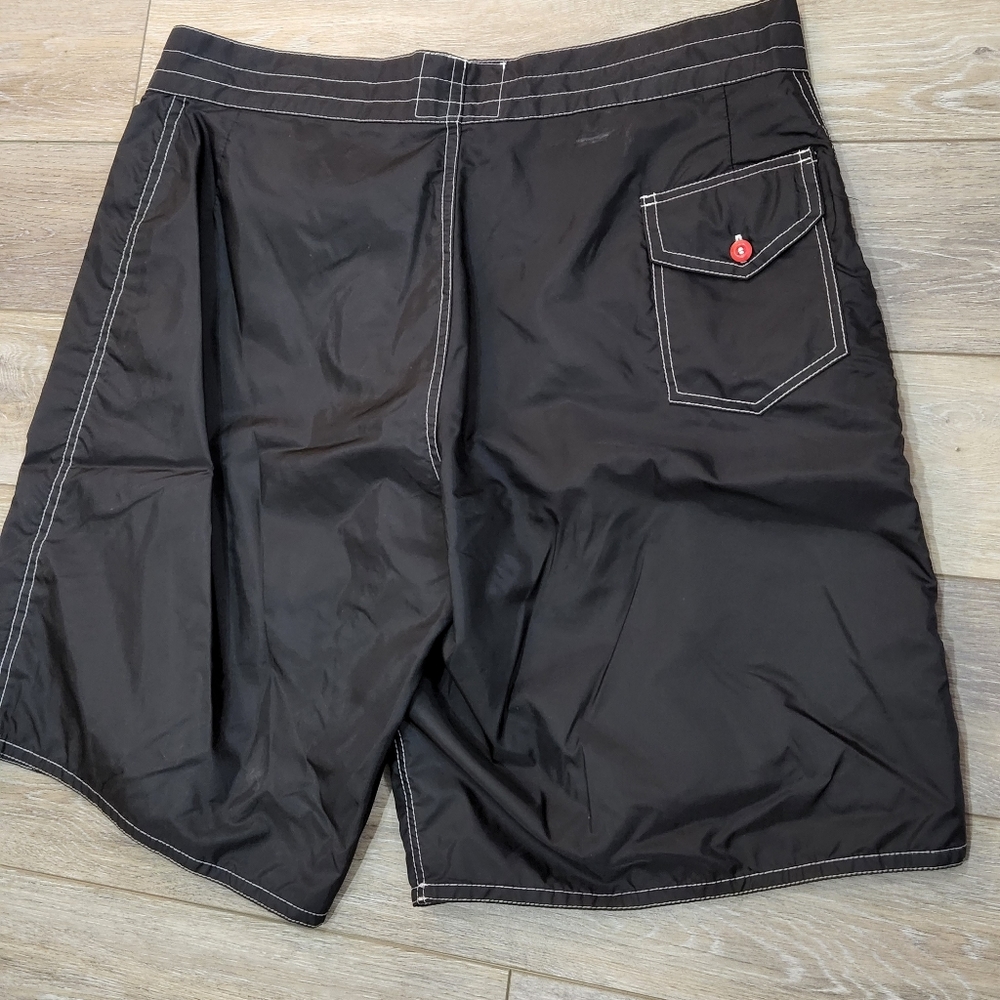 Birdwell Beach britches 312 black mens nylon board shorts - Picture 6 of 8